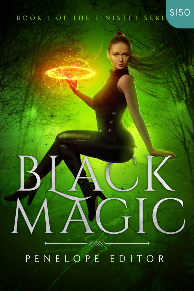Premade Urban Fantasy Book Cover Design: Black Magic